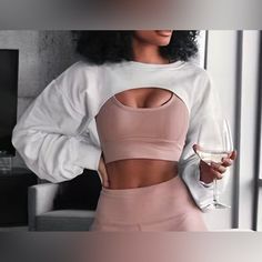 Loose Crop Top, Crop Long Sleeve, Loose Long Sleeve, Neck Crop Top, Long Sleeve Crop, Cropped Sweater, Long Sleeve Crop Top, Shirt Color, Fashion Inspo Outfits