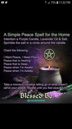 Peace Spell, Easy Spells, Magick Spells