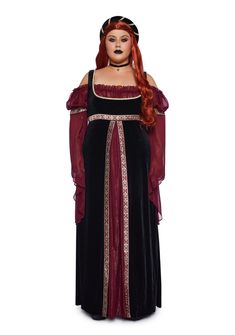 base|dark red Plus Size Larp Costume, Plus Size Little Red Riding Hood Costume, Plus Size Medieval Costume, Plus Size Ren Faire Costume, Plus Size Ren Faire Corset, Princess Peach Halloween, Desert Dress, Peasant Costume, Fur Costume