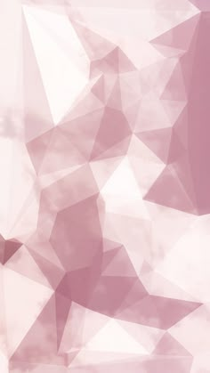 an abstract pink and white background with low - poly shapes in the foreground, to be used as a wallpaper or backdrop