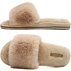 PRICES MAY VARY. 【THICK TPE MEMORY FOAM CUSHION】Insole of indoor slippers for women open toe is constructed with high-elastic TPE memory foam that has enough soft cushion and support,and have arch support to improves foot and leg alignment, enhances comfort, and really helps you if you feel foot uncomfortable. 【PREMIUM MATERIAL】Constructed with Rabbit hair upper and high density cushioning, these women house shoes mules may feel a bit snug at first and then they will stretch a little to a custom Slippers With Arch Support, Bday Gifts, Fluffy Slippers, Open Toe Slippers, Bedroom Slippers, Winter Must Haves, Slide Slippers, Fuzzy Slippers, Slippers For Women