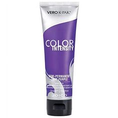 Unleash your inner artist with Joico Color Intensity Semi-Permanent Hair Color Dye. This vibrant, high-impact hair color delivers stunning results that are sure to turn heads. Formulated with a blend of nourishing ingredients, Joico Color Intensity ensures your hair remains healthy and shiny while offering an array of bold, vivid shades. Whether you�re looking to make a dramatic change or add subtle streaks of color, this easy-to-use dye provides long-lasting, fade-resistant results. Perfect for Light Mountain Henna, Best Purple Hair Dye, Joico Color Intensity, Purple Hair Dye, Henna Hair Color, Grey Blonde Hair, Purple Shampoo And Conditioner, Dyed Hair Purple, Joico Color