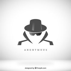 an anonymous man with a hat and glasses