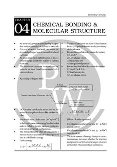 chemical bonding and molecular structure worksheet for class 4 - 6