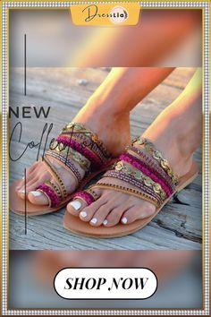 Women Artisanal Sandals Flip-flops Handmade Greek Style Boho Flip Flop Sandals Streetwear Fashion Shoes Women Chaussures Femme Beach Toe Ring Slip-on Sandals For Summer, Adjustable Slip-on Toe Ring Sandals For Vacation, Adjustable Toe Ring Slip-on Sandals For Vacation, Multicolor Closed Toe Slippers For Beach, Summer Vacation Toe Loop Slippers, Pink Flip Flops With Single Toe Strap For Vacation, Pink Closed Toe Slippers For Beach, Pink Adjustable Sandals With Single Toe Strap, Pink Single Toe Strap Flip Flops For Vacation