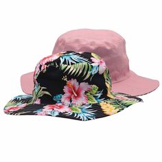 Junior Reversible Wide Brim Cotton Boonie Hat - Karen Keith Hats Reversible Flat Brim Bucket Hat For Outdoor, Reversible Outdoor Bucket Hat With Flat Brim, Spring Vacation 5-panel Sun Hat, Reversible Cotton Sun Hat For Vacation, Upf 50+ Wide Brim Bucket Hat For Beach, Upf 50+ 5-panel Bucket Hat For Beach, Pink Reversible Bucket Hat With Curved Brim, Reversible Bucket Hat With Short Brim, 5-panel Bucket Hat For Beach In Spring