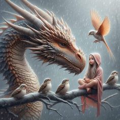 Magical Animals, Baby Dragons, Fantasy Wallpaper, Colored Pictures, Avatar Films, Dragon Princess, Watercolor Paintings For Beginners