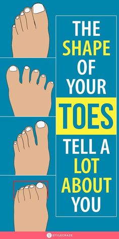 the shape of your toes tells you how to tell if it's not about you