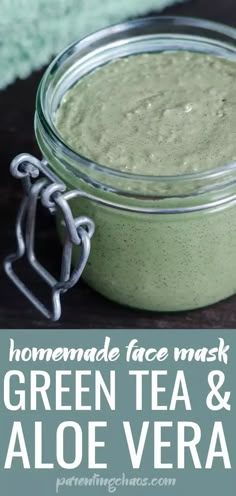 Skin Care Face Masks, Diy Green Tea, Aloe Vera Hair, Aloe Vera Face, Green Tea Face, Homemade Face Mask, Aloe Vera Face Mask, Mask Acne