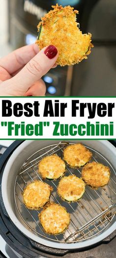 the best air fryer fried zucchini recipe is easy to make and delicious