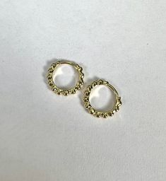 Everything you need in a pair of earrings! The Dyver Beaded Huggie Hoops 14k Gold are a dainty pair of earrings that feature intricate detailing and a hinge clasp that make it an easy and comfortable everyday wear. Gold Everything, Make It, Everyday Wear, Pearl Earrings, Latest Trends, Gold Plate, Jewelry Earrings, Plating, Stud Earrings