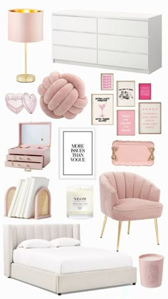 Transform your little one's room into a dreamy haven with Pink Girl Things Bedroom Decor! Think soft pastels, whimsical accents, and cozy comfort—perfect for creating a charming and magical space. #PinkBedroom #GirlRoomDecor #WhimsicalDecor Pink And White Bedroom, White Room Decor, Pink Room Decor, Preppy Room Decor, Preppy Room, Redecorate Bedroom, Cozy Room Decor