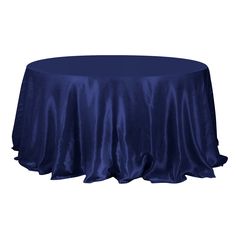 Quantity: 1 Round Tablecloth Material: Satin Color: Navy Blue Size: 132" Thickness: 135 Gsm Edges: Hemmed 1 Piece, Seamless Design Stain And Wrinkle-Resistant Gives Floor Length Hang On 6Ft (72") Round Table.  Additional Information: How To Care: Machine Washable With Cold Water For Tablecloth Only, Decorations Not Included Uses: Perfect For Wedding, Birthday, Hotels, Restaurants, Catering Services, Anniversaries, Corporate Events, Receptions, Also Used To Decorate Backdrops, Photography Decorat 6 Foot Table, Blue Party Decorations, Table Overlays, Photography Decor, Tablecloth Sizes, Table Skirt, Mantel Redondo, Blue Table, Table Ronde