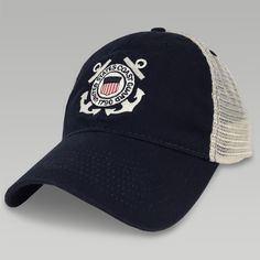 Us Coast Guard, Seal Design, Coast Guard, The Coast, Christmas Ideas, Hats For Men, Trucker Hat, Baseball Hats, Long Sleeve Tees