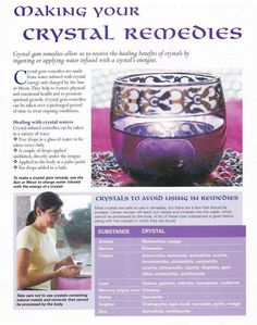 How to make your own crystal remedy Spiritual Topics, Wolf Woman, Crystal Elixir, Crystal Therapy, Aura Colors, Crystal Magic