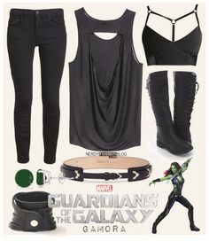 Gamora #guardiansofthegalaxy Gamora Inspired Outfits, Gamora Outfit Ideas, Gamora Guardians Of The Galaxy, Neo Grunge, Avengers Outfits