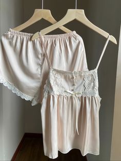 Get trendy with Peach romance satin lingerie pajama set -  available at Peiliee Shop. Grab yours for $18.60 today! Feminine Satin Sleepwear Sets, Feminine Satin Camisole Sleepwear, Beige Camisole Sleepwear For Loungewear, Pink Satin Sleepwear For Lounging, Pink Satin Sleepwear For Nightwear, Pink Camisole Sleep Set, Feminine Camisole Sleepwear For Loungewear, Pink Sleepwear Camisole Set, Coquette Satin Nightgown For Loungewear