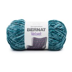 a ball of yarn with the words bernat velvet on it