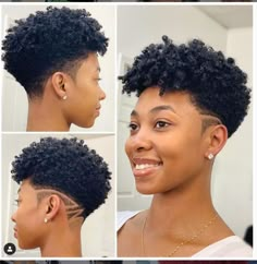 Short Jerry Curl Hairstyles, Jerry Curl Hairstyles, Black Hair Haircuts, Short Taper Haircut, Curl Hairstyles, Hairstyles Reference, Natural Haircuts