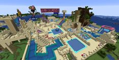 a minecraft map is shown in this image