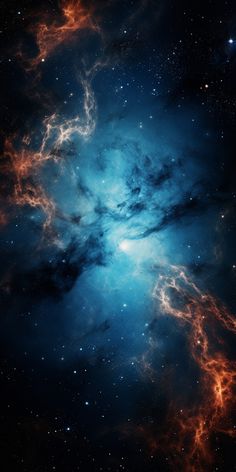 an image of a blue and red space with stars