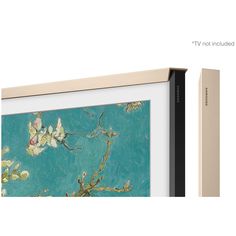 an image of a framed painting with flowers on it