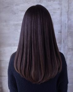 color_Jet Black Full Length Haircut, Haircut For Smoothened Hair, U Shape Medium Length Hair, Round Ends Haircut, Mid Back Length Hair Straight, Black Hair Vs Brown Hair, Long Round Haircut, Hairstyles For Medium Length Hair Black Natural Straight, Long U Cut Hair