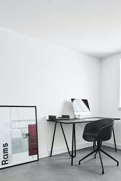 a black and white photo sitting on top of a desk