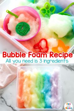 this bubble foam recipe is so fun and easy to make