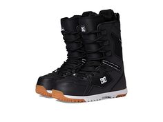 DC Mutiny Lace Snowboard Boot - Men's Snow Shoes : Black 1 : Take free rein on the entire mountain in the skate-inspired styling of the DC Mutiny snowboard boots! DC snowboard boots feature a synthetic upper for durable wear. Direct power lacing provides a traditional fit. Wrap lock hardware. White liner: • Multi-construction combines EVA memory foam and high-rebound, heat-moldable EVA with therma-regulating fleece for out-of-the-box comfort • Anatomical J-bars and 180° power strap delivers supp White Liner, Free Rein, White Liners, Mens Winter Boots, Snowboard Boots, Snow Shoes, Art Characters, Shoes Black, Winter Boot