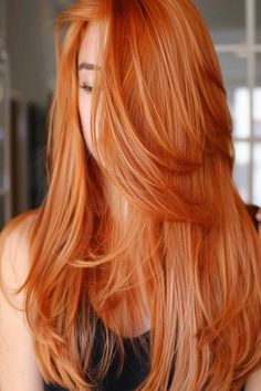 Are you ready to embrace the warmth and richness of cowboy copper hair color? This trendy shade has taken the beauty world by storm, and for good reason. Cowboy copper is a stunning blend of Bright Orange Red Hair, Dyed Copper Hair, Orange Copper Hair Color, Orange Copper Hair, Copper Hair Ideas, Cowgirl Copper, Cowboy Copper Hair, Girl Hair Styles