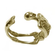 PLEASANTLY DECEASED – VERAMEAT Skeleton Ring, Spooky Skeleton, Claw Ring, Jewelry Lookbook, Dressed To Kill, Your Girl, Gold Brass, Day Of The Dead, Cowgirl Boots