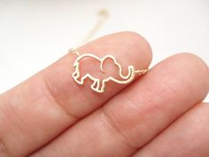 "This dainty and delicate Elephant necklace is perfect for your everyday, birthday, best friends and someone special! * I ship in 1- 3 days in a gift box from California * Chain: Gold, Silver rhodium or Rose gold over brass * Elephant Pendant: Brushed Gold, Silver rhodium or Rose gold over brass, 15mm {Custom - Extra long Chain} If you would like a longer chain (20\" to 34\"), please add this in your cart after select any necklace length. https://www.etsy.com/listing/614040250/extra-long-chaingo Cute Charm Necklaces As Gift, Dainty Handmade Necklace For Best Friend, Dainty Charm Necklace For Birthday Gift, Dainty Charm Necklaces With Delicate Chain For Birthday Gift, Dainty Charm Necklace With Delicate Chain For Birthday, Minimalist Handmade Charm Necklace For Birthday, Handmade Elegant Necklace For Best Friend, Elegant Handmade Necklace For Best Friend, Dainty Charm Necklaces With Simple Design For Gifts