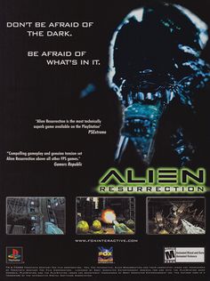 the back cover of alien resurrection