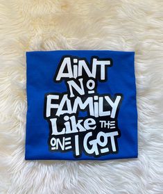 Ain't No Family Like The One I Got Shirt, Family Reunion Shirts, Family Vacation Shirts, Family Shirts, custom event shirts, Party shirts Personalized shirt. You can customize this shirt choosing your favorite color with words or images. Shirts comes in sizes Small-3x. Shirt colors: tan, red, white, blue, green, pink ,blue, grey, black, orange, purple,yellow Shirt brand:Giland or Bella Canvas you will have an option to choose. How to order:In the description box enter the shirt color/size and yo Fun Customizable Cotton Shirt, Blue Customizable Tops For Team Spirit, Father's Day Team Spirit Tops With Graphic Print, Custom Print Tops For Father's Day Fan Merchandise, Blue Tops With Screen Print For Father's Day, Father's Day Fan Merchandise Tops With Custom Print, Blue Screen Print Tops For Father's Day, Funny Graphic Print Tops For Family Reunion, Crew Neck Shirt With Letter Print For Family Reunion