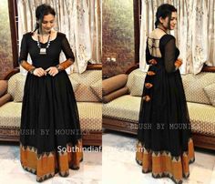 Indian Silk Dresses, Designer Anarkali Dresses, Long Kurti Designs, Half Saree Designs, Designer Anarkali