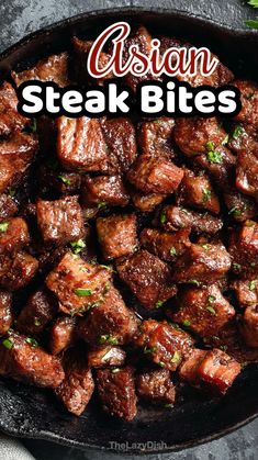 Asian Steak, Asian Steak Bites, Steak Dinner Recipes, Beef Steak Recipes, Chinese Cooking Recipes, Steak Bites, Dinner Healthy, Steak Dinner, Beef Recipes Easy