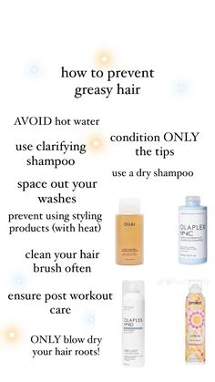 greasy hair haircare hair shower everything shower girl girlhood How To Make My Hair Not Greasy, Shower Tips For Hair, Hair Care Oily Hair, How To Get Rid Of Greasy Hair Naturally, Hair Care For Greasy Hair, How To Prevent Greasy Hair, How To Not Have Greasy Hair, After Shower Hair Routine, How To Get Rid Of Greasy Hair