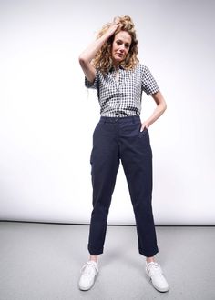 Introducing The Essential Oxford Fleck Trouser – a perfect blend of elegance and comfort. These trousers are designed to elevate your wardrobe, making them ideal for both professional and casual settings. Gender Neutral Clothes, Classic Trousers, Striped Linen, Roll Up, Step Up, Wardrobe Staples, Convertible, Full Length, Oxford