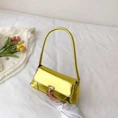 45365142749405 Trendy Gold Handheld Baguette Bag, Trendy Gold Baguette Shoulder Bag, Yellow Party Satchel Shoulder Bag, Yellow Satchel Shoulder Bag For Party, Retro Gold Shoulder Bag, Trendy Gold Satchel Baguette Bag, Trendy Yellow Rectangular Baguette Bag, Retro Gold Shoulder Bag For Daily Use, Gold Retro Satchel Shoulder Bag