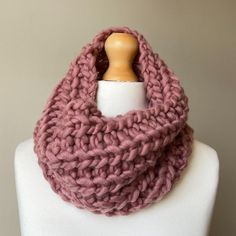 A super warm & cosy snood, handmade with soft 100% wool yarn in dusky pink. Knitted in fisherman's rib stitch for extra squish, perfect for pulling up around the ears and face on chilly days. Size: 26cm wide and 62cm around. Care: hand wash in cool water with some wool detergent and lay flat on a towel to dry. Fisherman's Rib, Fishermans Rib, Rib Stitch, Dusky Pink, Wool Yarn, Lay Flat, Hand Knitting, Hand Wash, Yarn