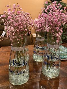 gender reveal decor, simple classy center pieces Gender Reveal Party Food, Gender Reveal Decor, Reveal Ideas, Reveal Party, Party Centerpieces, Center Pieces, Reveal Parties