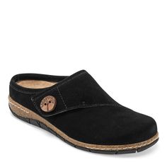 PRICES MAY VARY. Cushioned Insole Lightweight Flexible Outsole Arch support Recycled Rubber, Fall Shoes, Mule Clogs, Work Boots, Latest Styles, Arch Support, The Earth, Mule, Black Suede