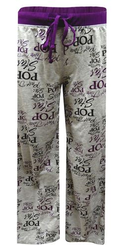 These lounge pants for girls feature 'Part Time Pop Star' text scattered on a gray background with purple waistband. Perfect for sleeping and lounging around! Gray Letter Print Pants For Loungewear, Scarf Casual, Girls Pajamas, Disney Girls, Part Time, Styles Fashion, Gray Background, Lounge Pants, Pop Star