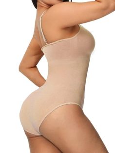 Discover a new level of comfort with our Plain Shapewear Casual Bodysuit. Embrace a sleek look with its light support level, while the high-stretch knitted fabric offers freedom in movement. Unveil confidence effortlessly in this casual, plain-patterned briefs bodysuit. Elevate your everyday wear with a touch of understated elegance. Features: Style: Casual Pattern Type: Plain Type: Briefs Support Level: Light Fabric: High Stretch Material: Knitted Fabric Size Chart(in): Size Bust Hip Size Lengt High Stretch Bodysuit With Lined Body For Loungewear, High Stretch Lined Bodysuit For Loungewear, Stretch Bodysuit With Lined Body For Loungewear, Solid Shaping Full Coverage Bodysuit, Compression Shapewear Bodysuit, High Stretch Smoothing Bodysuit For Loungewear, Seamless Solid Color Leotard For Loungewear, Solid Seamless Leotard For Loungewear, Fitted Sports Shapewear