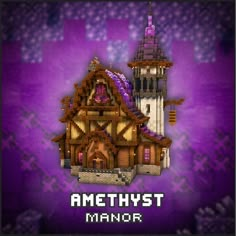 an image of a building with the words amethyst manor on it