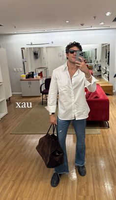 18.07.24 Aesthetic Boy Outfit, Men Fashion Photoshoot, Suede Outfit, High Fashion Men, Smart Casual Style, Mens Casual Dress Outfits, Street Fashion Men Streetwear, Guys Clothing Styles, Suede Fashion