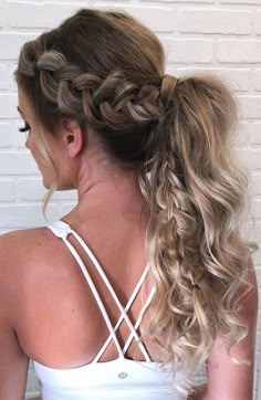 Hair Up Ponytail, Prom Ponytail Hairstyles, Prom Hair Up, Up Ponytail, Prom Hair Ideas, Prom Braid, Prom Hair Styles, Prom 23