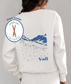 Introducing our Vail Vintage-Inspired Sweatshirt, a timeless ode to Vail's rustic charm and mountain allure.  Featuring a vintage-inspired design, this sweatshirt effortlessly captures the essence of classic Vail style. With its retro graphics and laid-back vibe, this unisex crewneck is perfect for everyone's outdoor adventures, apres ski gatherings, or simply lounging in cozy comfort.  Whether you're hitting the slopes or strolling through town, this sweatshirt is a must-have addition to your mountain trip.  Embrace the spirit of Vail with our vintage-inspired tee and let your style soar to new heights. Ideal for any situation, a unisex heavy blend crewneck sweatshirt is pure comfort. These garments are made from polyester and cotton. This combination helps designs come out looking fresh