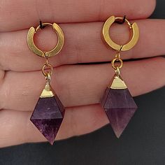 Please allow little Imperfections due to natural Materials and handmade Products Weight per Piece: ~5g Gold Amethyst Drop Earrings, Gold Amethyst Gemstone Crystal Earrings, Gold Amethyst Crystal Earrings, Gold Amethyst Gemstone Earrings, Gold Amethyst Crystal Earrings With Gemstone, Handmade Amethyst Crystal Earrings In Gold, Gold Crystal Gemstone Earrings As Gift, Gold Gemstone Crystal Earrings As Gift, Gold Faceted Crystal Earrings For Gift